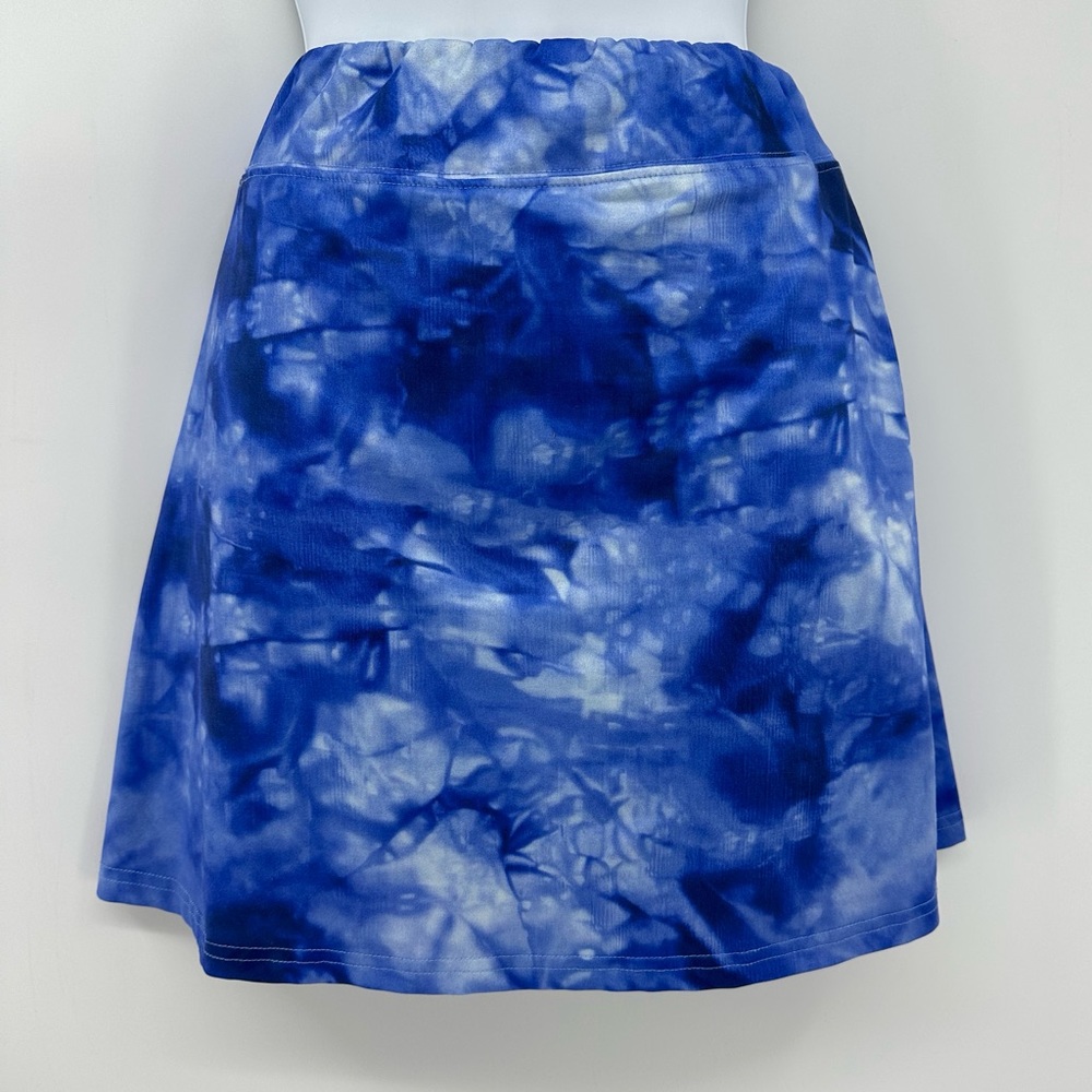 Ekouaer Blue Athletic Skirt Skort Size Small